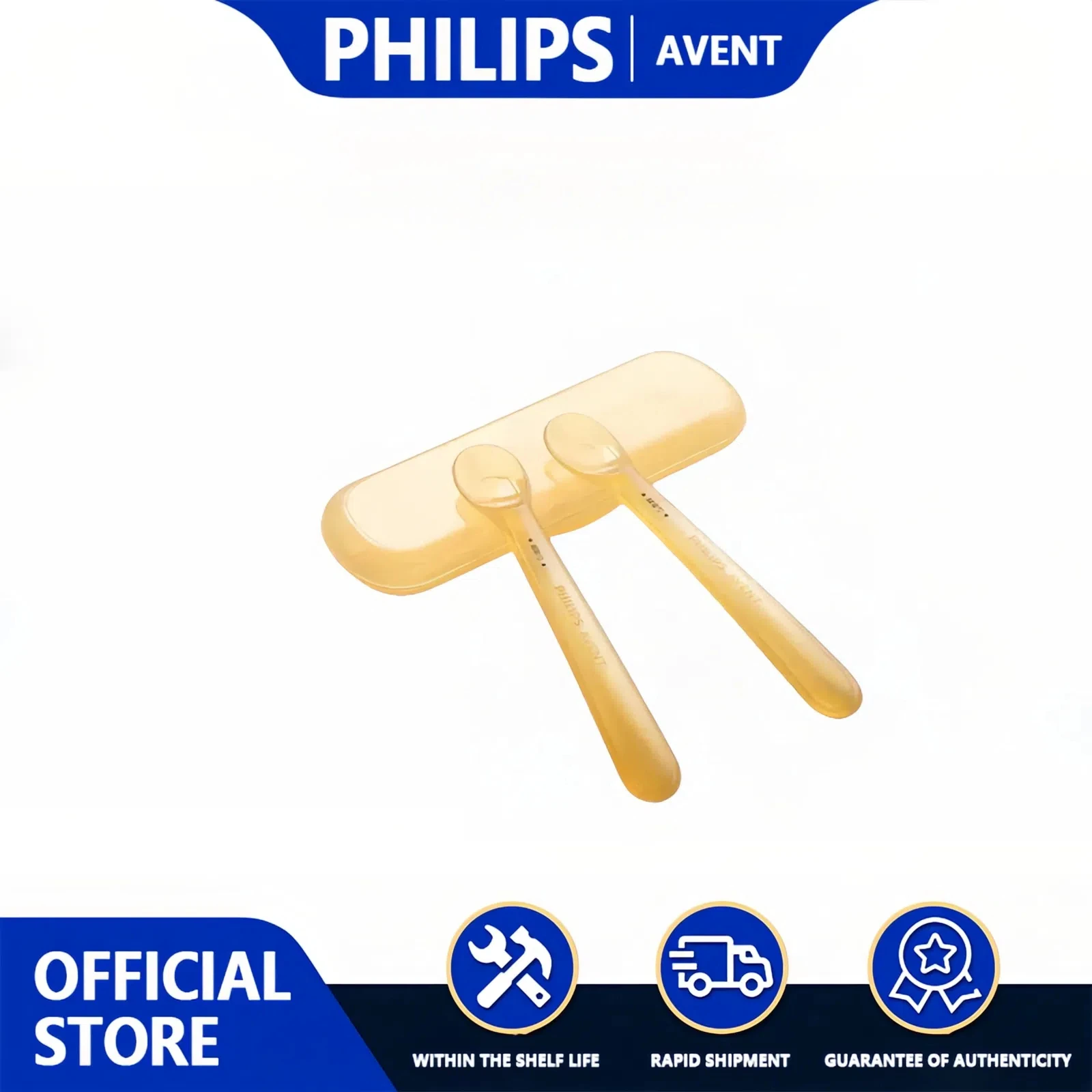 フィリップスアベントベビースプーンセットソフトで曲げ可能なシリコンスプーン赤ちゃん学習食べるトレーニング食器赤ちゃんトレーニング給餌