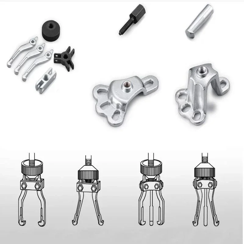 1 Set 10 Way Universal Slide Hammer Set Bearing Puller Internal Extractor Set Slide Hammer