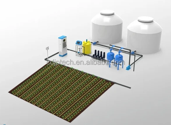 Agricultural Intelligent Greenhouse Irrigation Fertilization System Greenhouse Automatic Water  and Fertilization Integrated