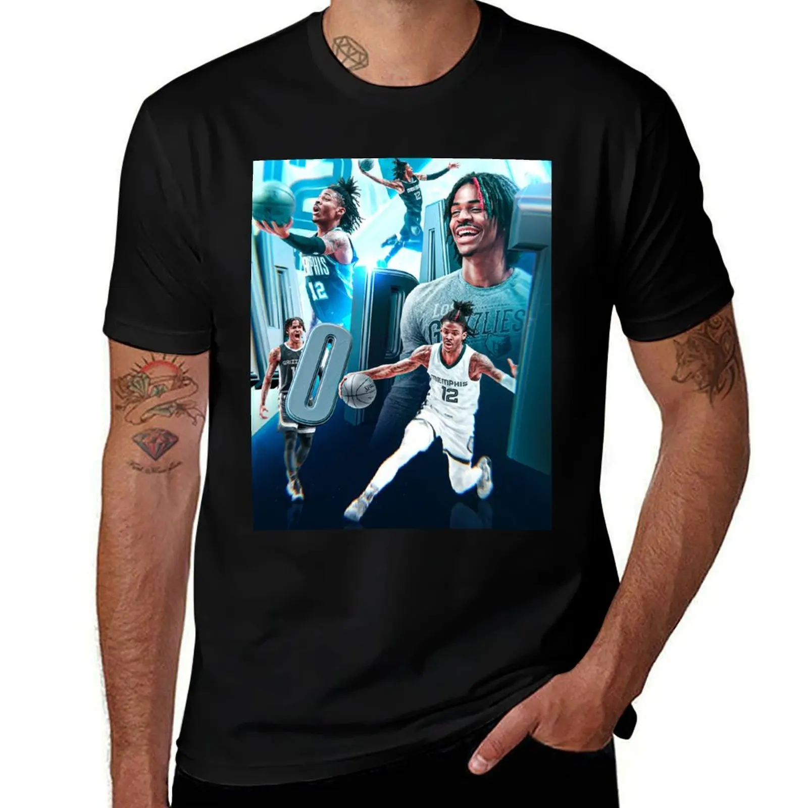 

Футболка Ja Morant 12, футболки с рисунком для мужчин, мужские футболки, футболка с рисунком