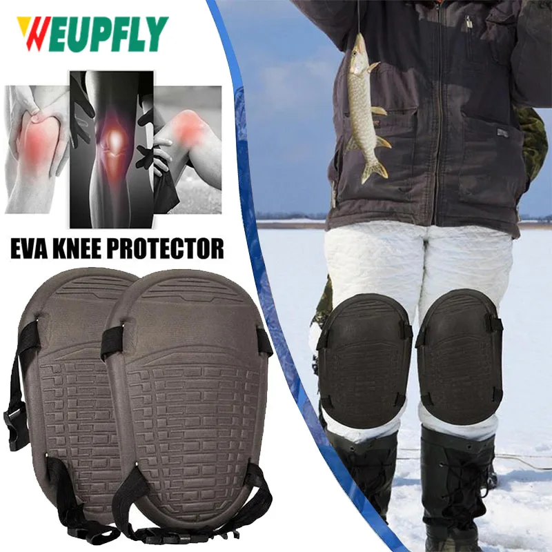 1 Pair Home and Garden Protective Knee Pads – Waterproof EVA Foam Caps for Comfort - with Adjustable Hook and Loop Straps