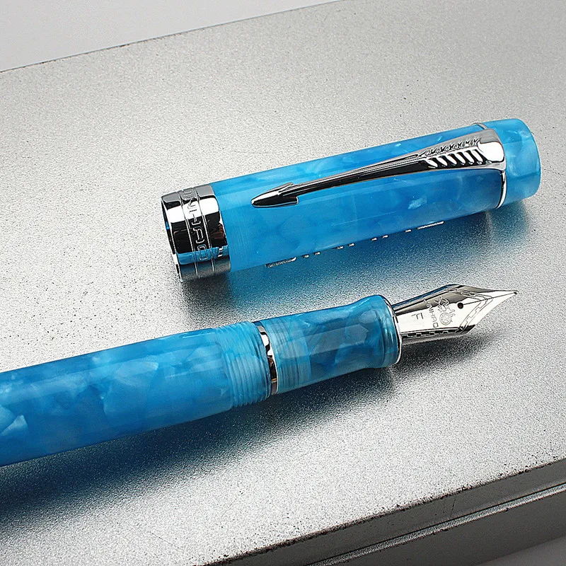 New 4 Colour Jinhao 100 Centennial Resin Fountain Pen EF/F/M Nib Fine Golden Clip Business Office Gift Pen for Graduate Ink Pen