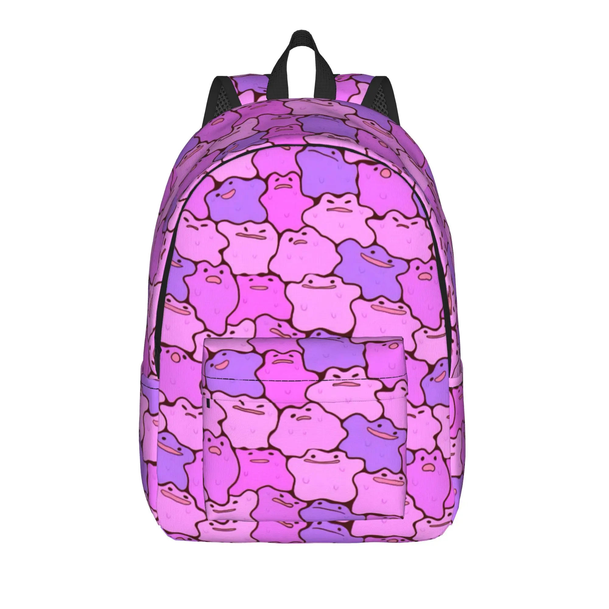 Dittoes Transform Purple blob Backpack Men Women Teenage School Business Daypack Imposter Cartoon College Canvas Bag Lightweight