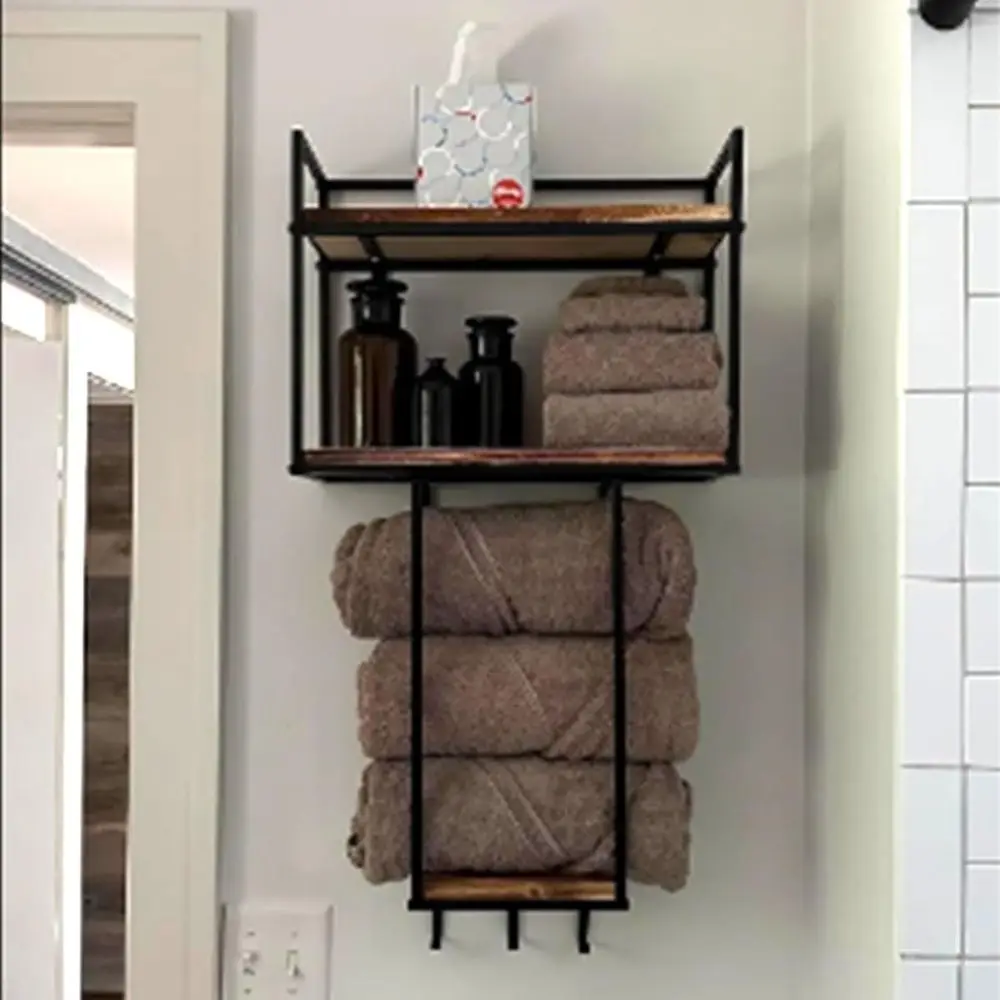 

Space-Saving Wall Mounted Towel Rack for Small Bathrooms and RVs