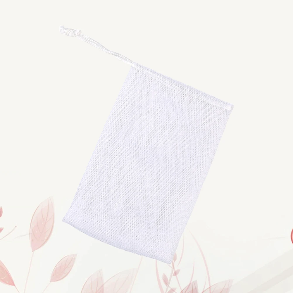 

10Pcs Handmade Soap Mesh Durable Longterm Use Easy Bubbles Creation Wall Hangable White Foaming Nets Cleansing Foaming Nets