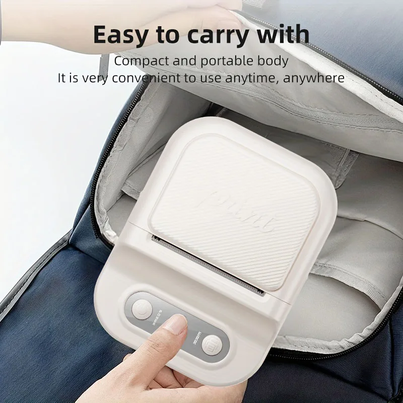 Mini Portable Thermal Printer Self-adhesive Label Printer Portable 12-58mm Label Makers For Home/Office/Business As B21 P50 M110