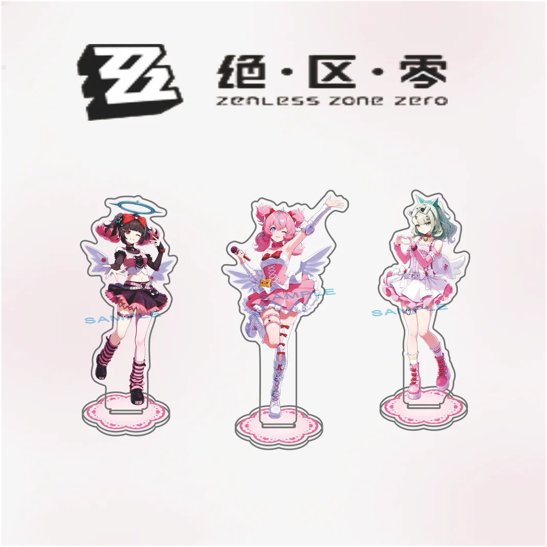 Hot Game Zenless Zone Zero Cute Characters Acrylic Stand Keychain Model Plate Decoration Originality Desk Figure Display Gift