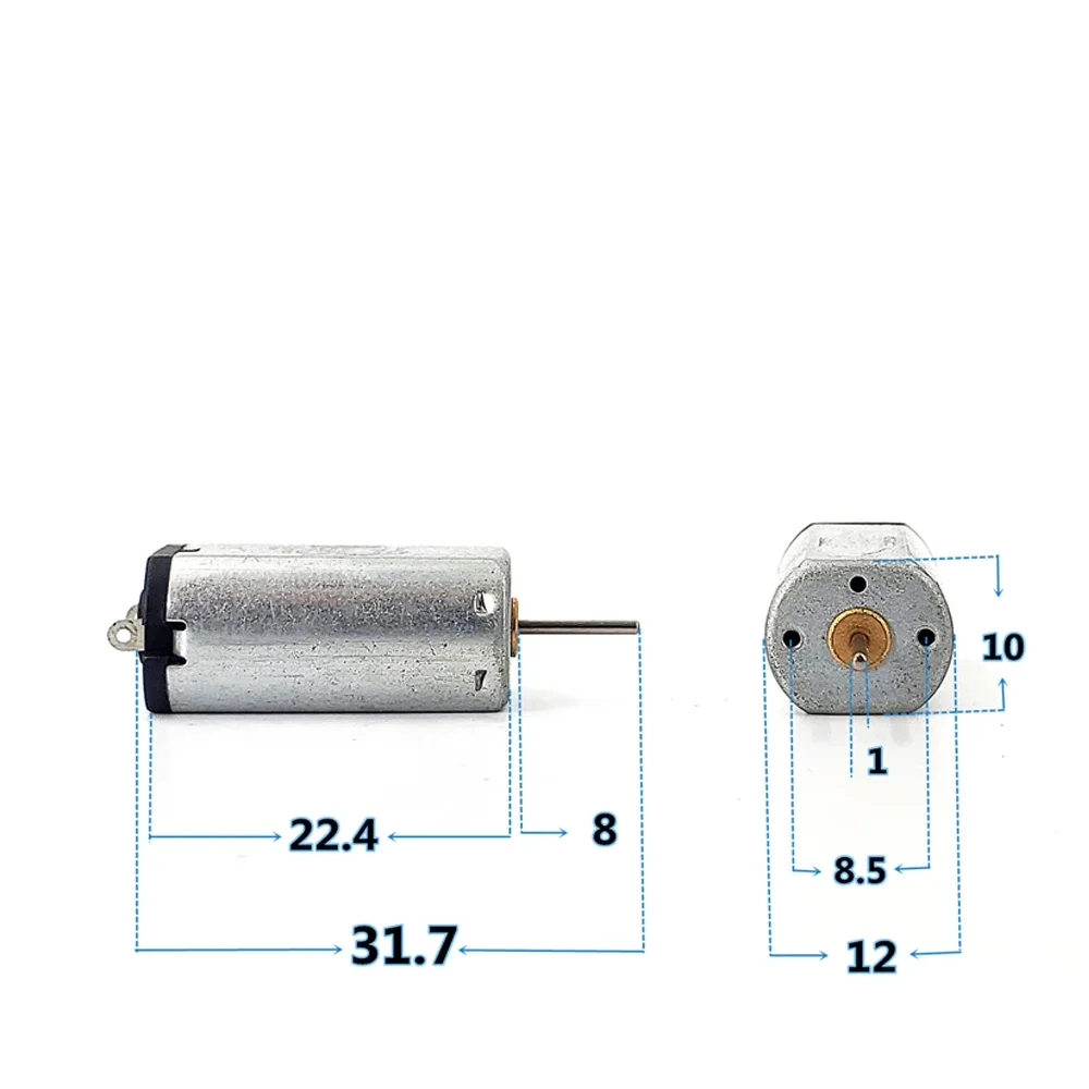 Micro10mm*12mm Electric DC Motor Small Mini N30 DC 3V 3.7V 4.2V 43000RPM High Speed Motor Strong Magnetic Carbon Brush Motor