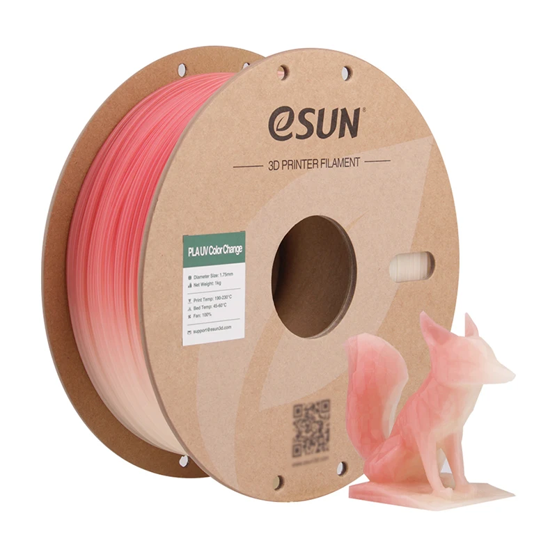 eSUN PLA Filament UV Zmiana koloru Filament do drukarki 3D Bambu Lab 1,75 mm 1 kg Fotochromowy PLA UV Zmiana koloru Filament 3D — zdjęcie produktu 7