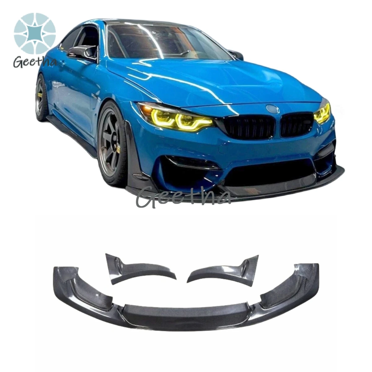 

F82 Carbon Fiber Rear Bumper Diffuser for BMW F80 F82 M3 M4 Carbon Front Lip Spoiler Side Skirts