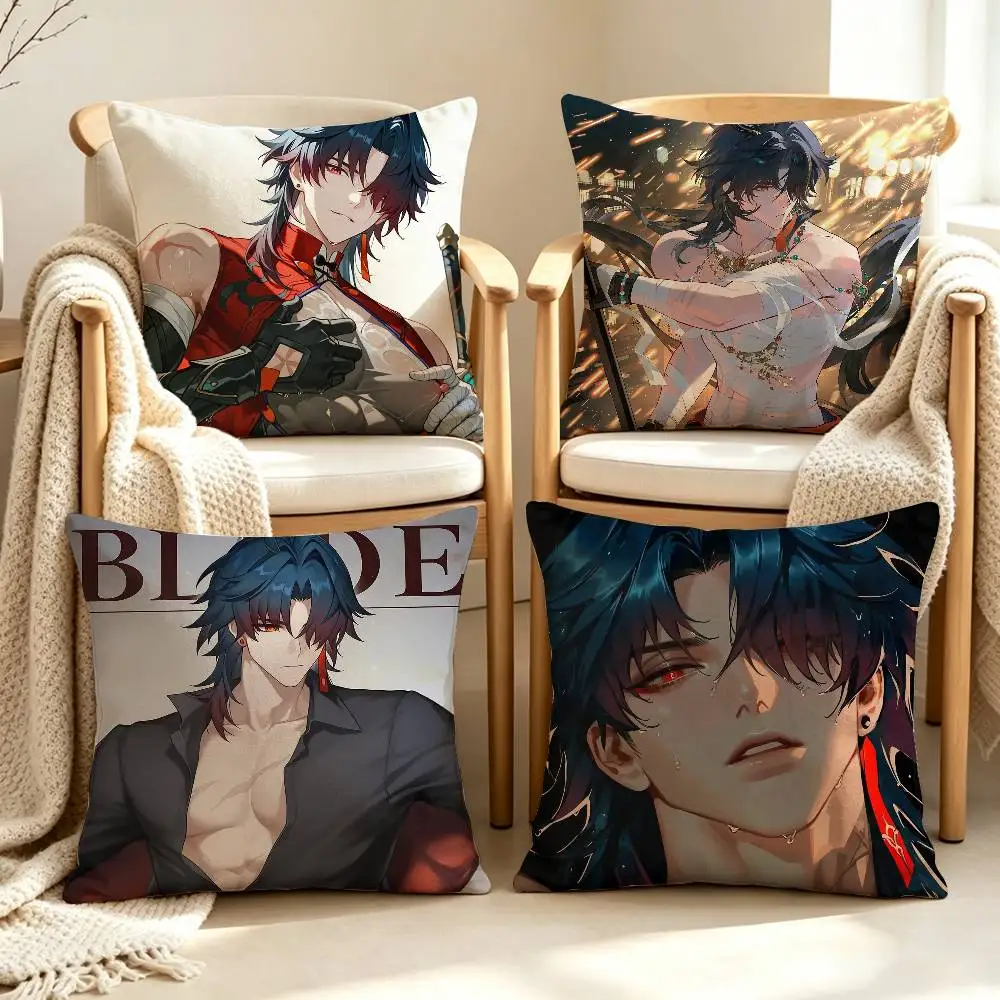 B-Blade H-Star R-Rail Customizable Square Pillow case Double Sided Print Sofa Bedroom Decor Cushion Cover