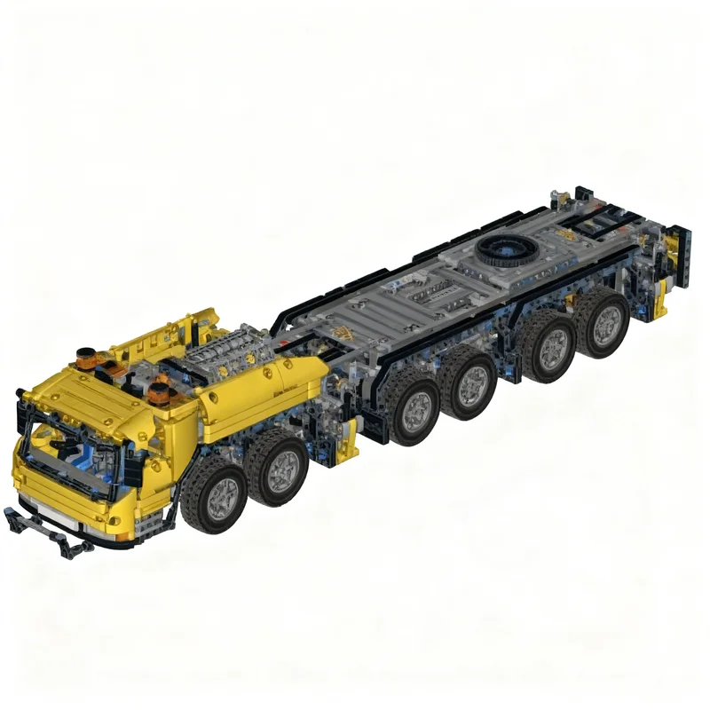2391pcs MOC Technical Grove GMK6400 Mobile Crane MK III *** Carrier Only *** Model Building Blocks Architecture Collection Art