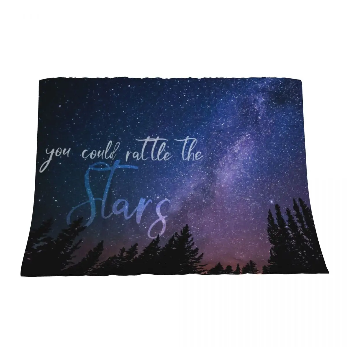 

RATTLE THE STARS (sky) Throw Blanket funny gift Cute Plaid Winter beds Blankets