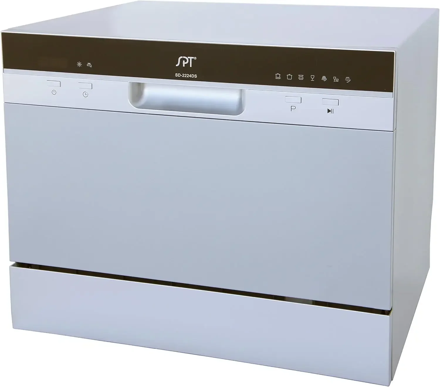 SPT SD-2224DS ENERGY STAR Compact Countertop Dishwasher with Delay Start - Portable Dishwasher with Stainless Steel