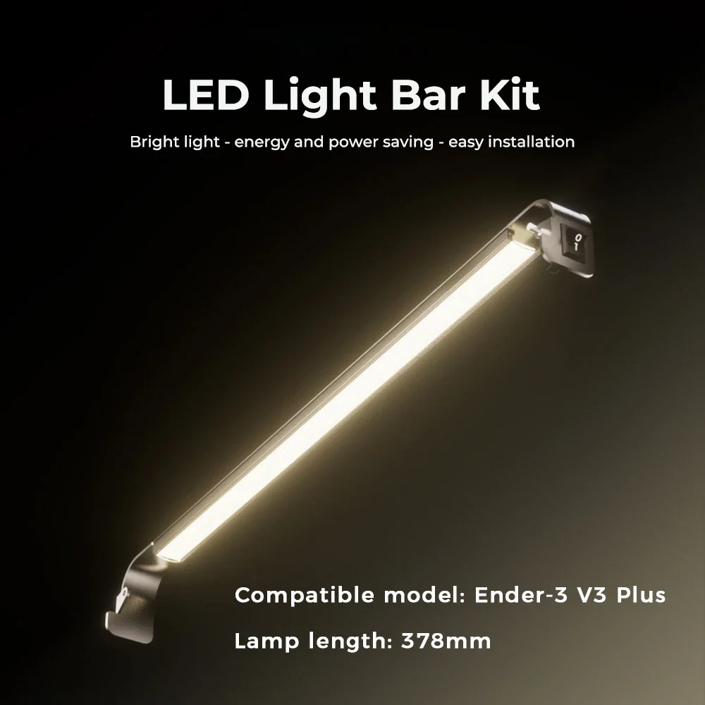 

Creality Ender-3 V3/V3 Plus LED Kit Warm White Light LED Light Bar Kit 3D Printer Accessories for Ender-3 V3 Ender-3 V3 Plus
