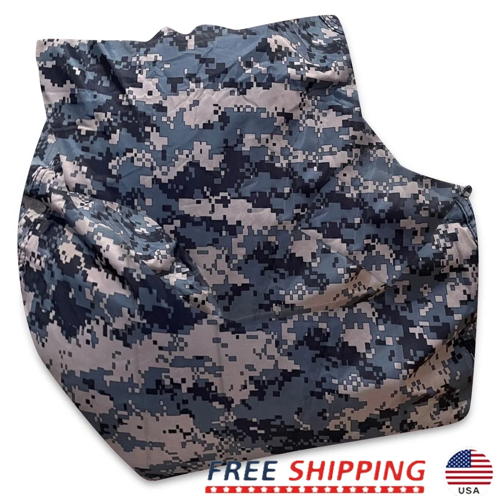 

Durable Comfy Camo Bean Bag Chair Lightweight Washable Cover Perfect Kids Playroom Office Furniture 25 Inch