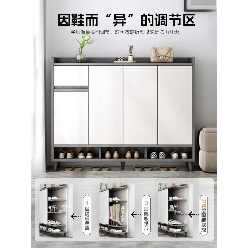 

Shoe cabinet Environmental protection Solid wood Ecological board Entry Cloakroom Household storage locker