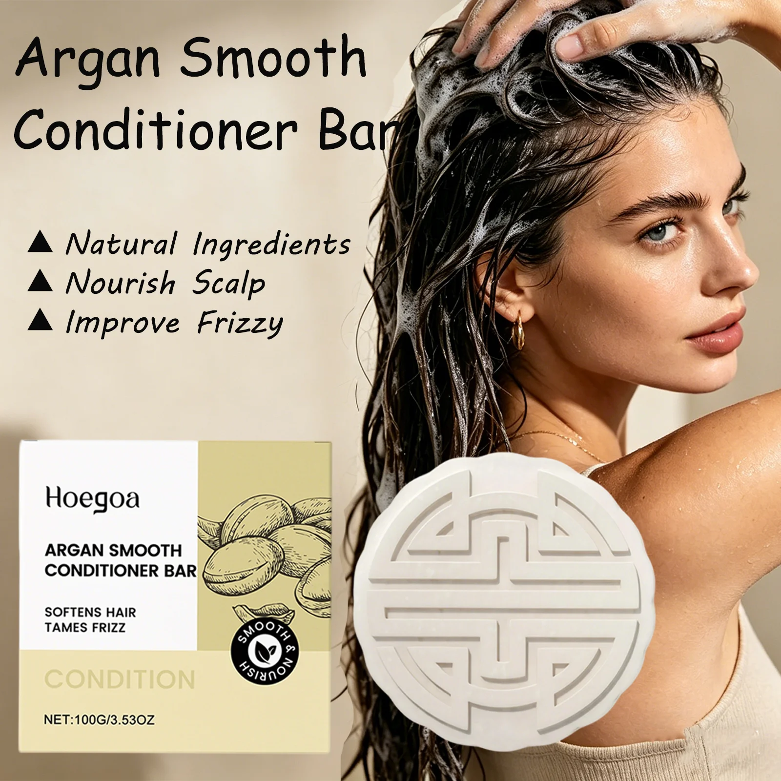 

Hair Care Shampoo Bar Natural Ingredients Nourish Scalp Oil Control Anti Dandruff Repair Damaged Hair Improve Frizzy Split Ends