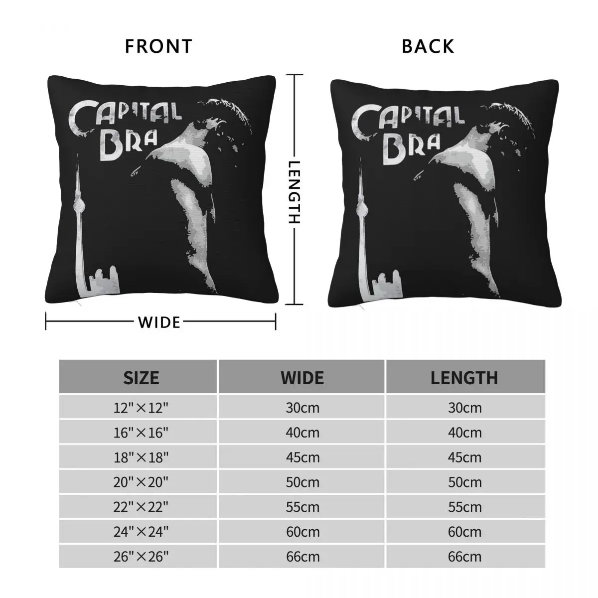 Capital Bra Vladislav Balovatsky Square Pillowcase Polyester Linen Velvet Pattern Zip Decor Throw Pillow Case Home Cushion Cover