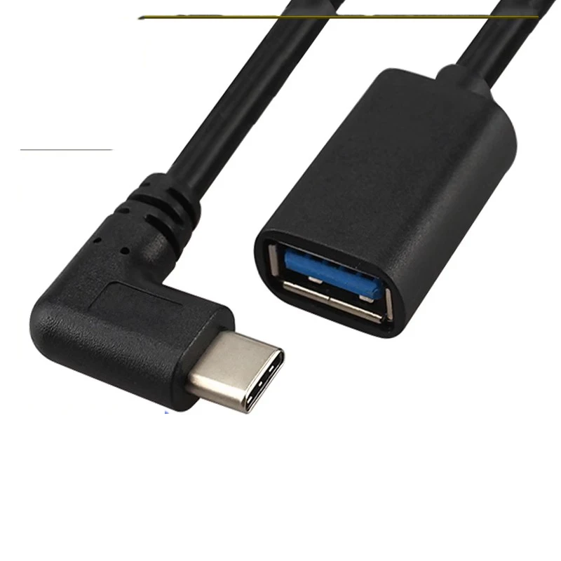 Bend Type C To Usb3.0 Female Head Port C Conversion Cross Head Angle 90 Degrees Usbc Bay Head With Otg Conversion Cable