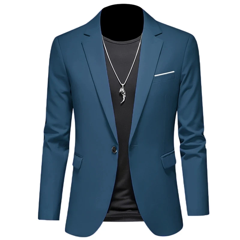 Chaqueta informal de negocios para hombre, traje Formal ajustado, chaqueta, abrigo, 25265590