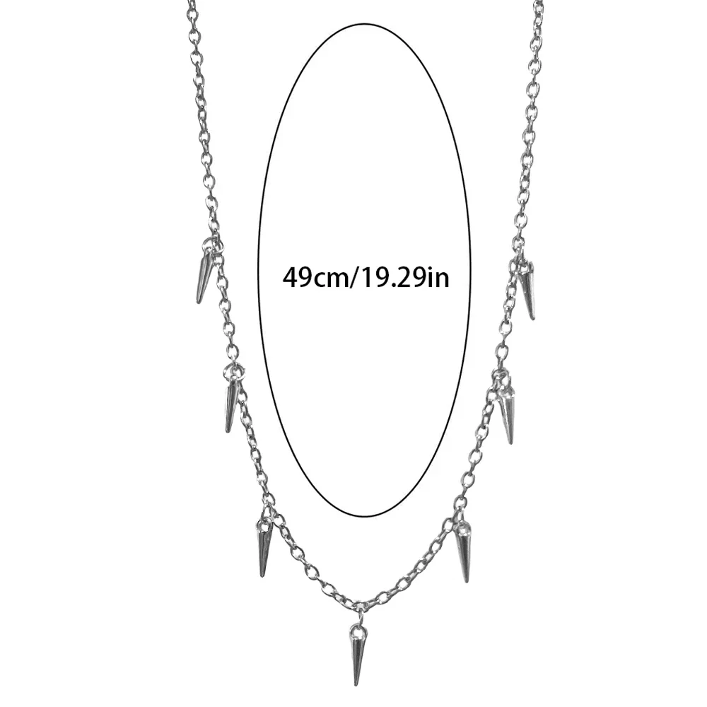 الرجال فاسق نمط برشام شرابة قلادة المرأة موضة هندسية التيتانيوم الصلب الهيب هوب سلسلة قلادة