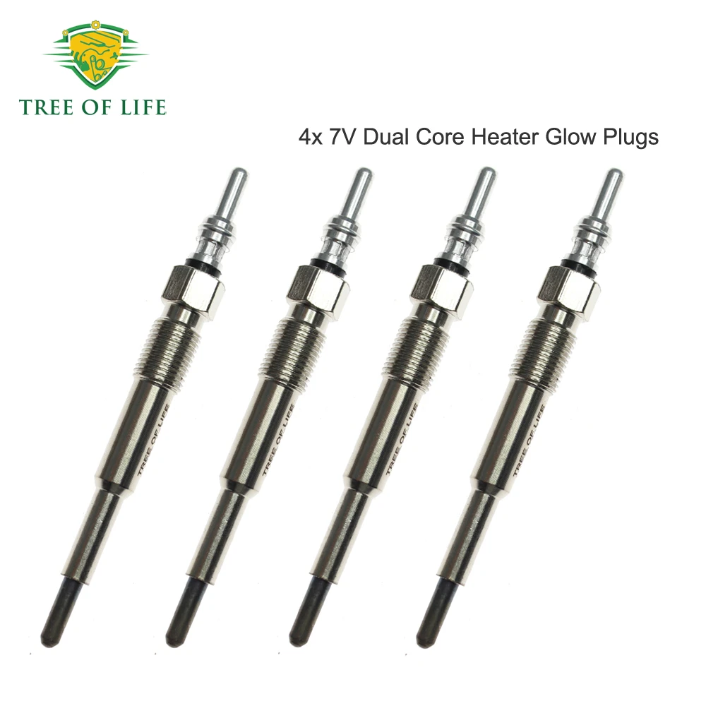 4x 7V Glow Plugs For AUDI A3 8P A4 B7 SKODA OCTAVIA SUPERB ROOMSTER FABIA SEAT LEON CORDOBA ALTEA ALHAMBRA 1.9 2.0 TDI N10591604