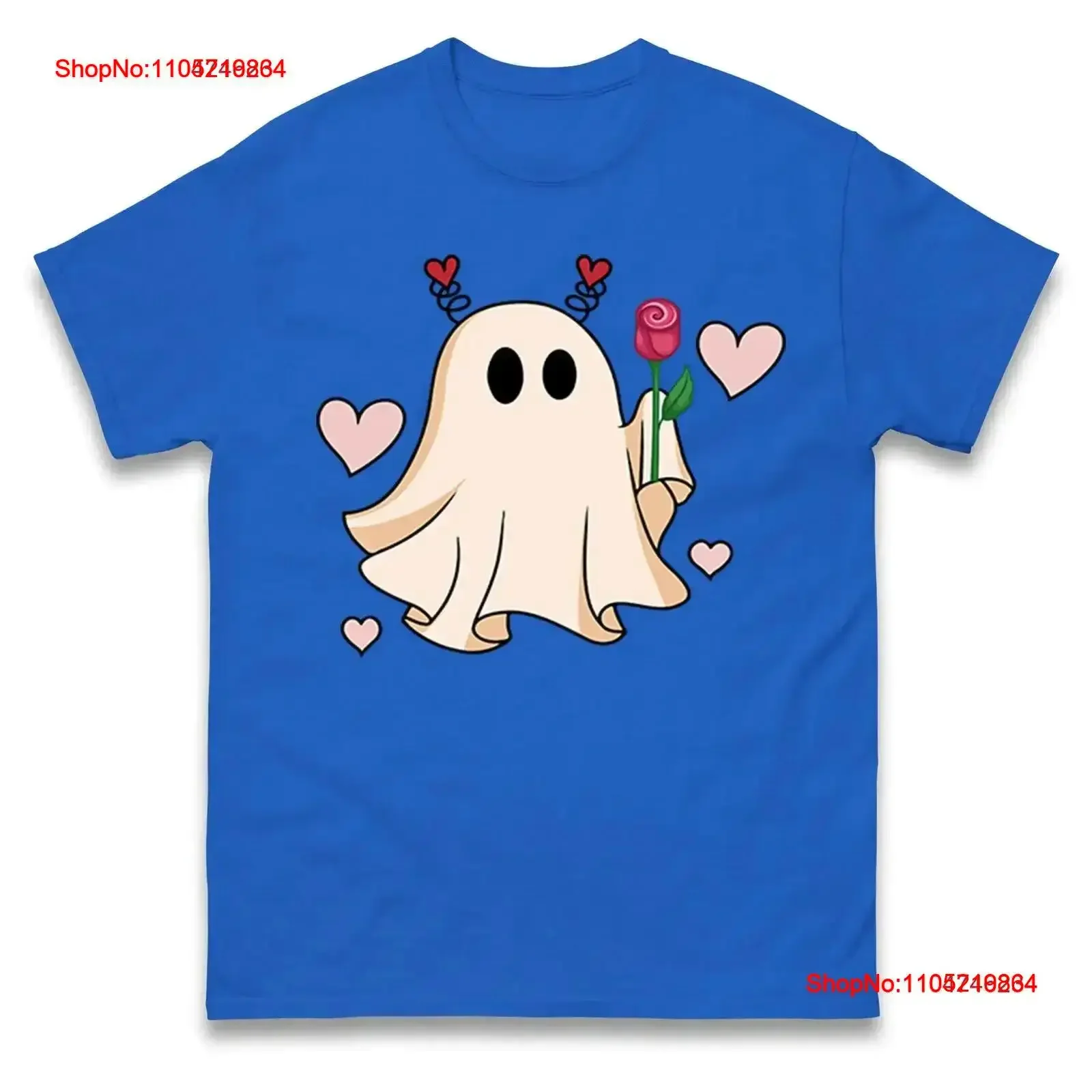 Valentines Day Cute Ghost Love T Shirt Funny Valentine's Top vintage Washed Slightly For Everyday Wear Stylish  vintage Washed