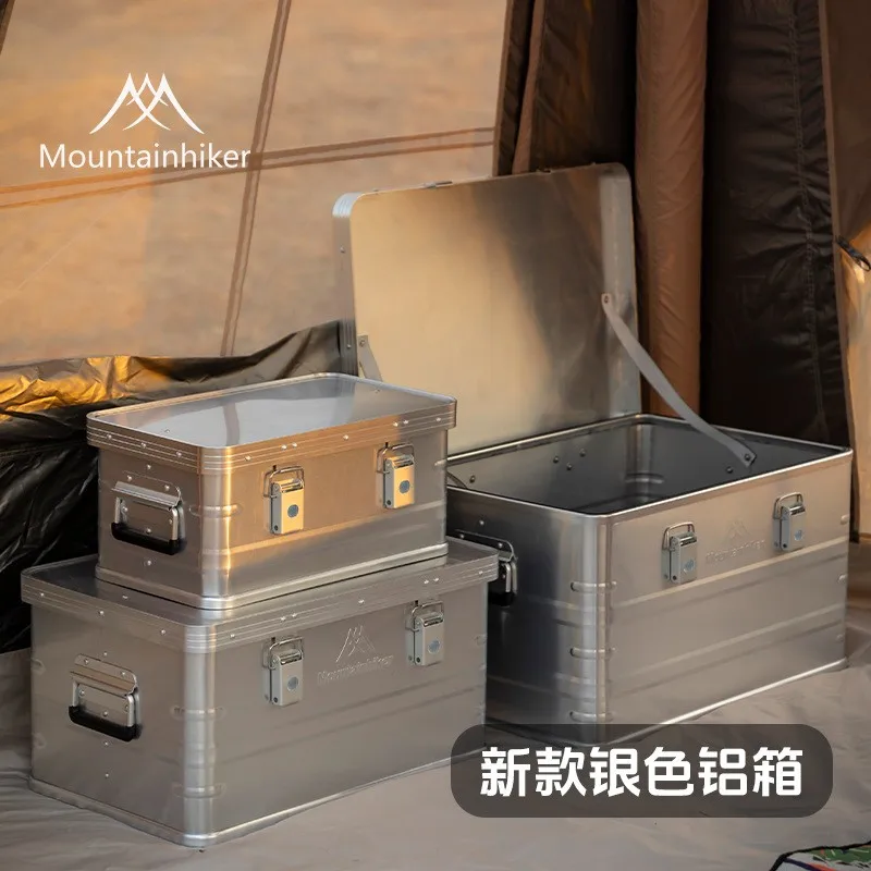 

Mountainhiker 20L 48L 96L Aluminum Alloy Storage Box Outdoor Accessories Large Capacity Camping Picnic Travel Storage Box