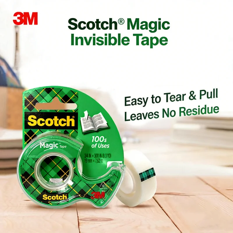 3M Scotch 119 Fita adesiva fosca transparente para assento de corte Fita de transferência de erro sem cópia 104 # Fita de papelaria furtiva 3M810