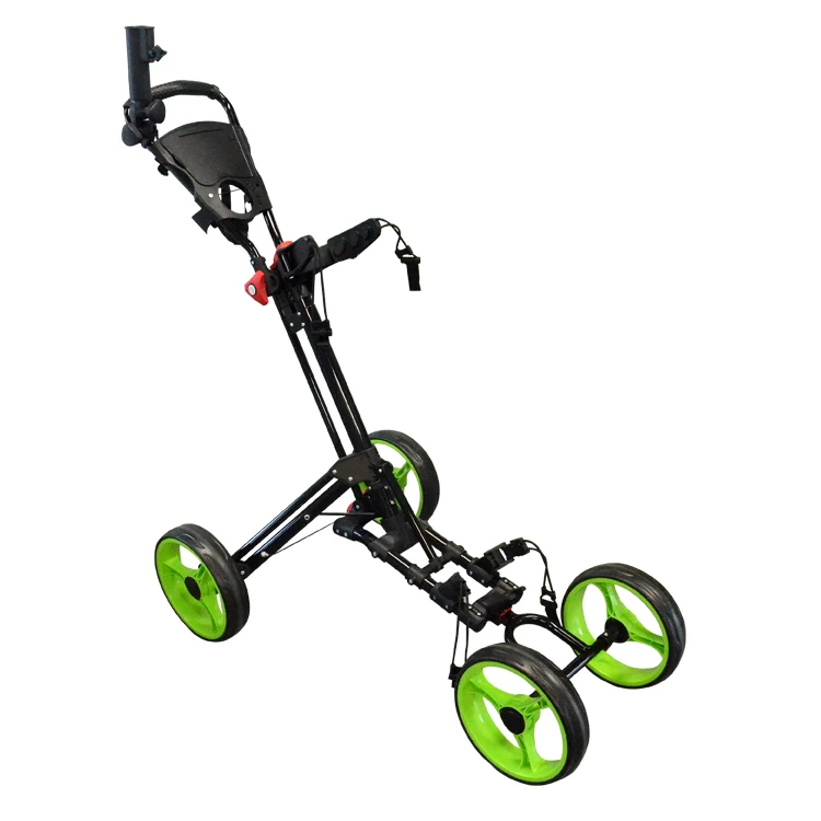 Nice Quality Sales Foldable 4 Wheel Push Cart Golf Trolley