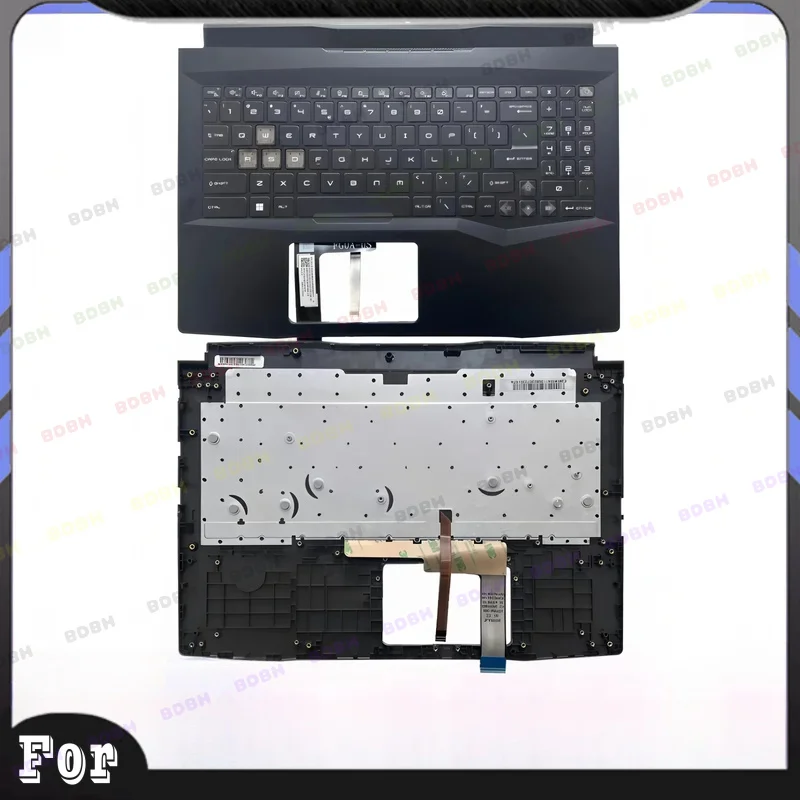 *BDBH  New For MSI Pulse 15 B13V MS-1585 Palmrest Cover With Color Backlight Keyboard 307585C211