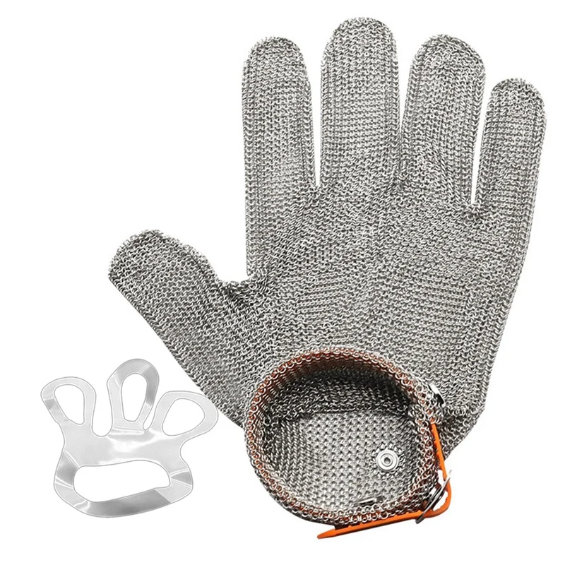 Grade 5 Stainless Steel Wire Wear-Resistant Cut Resistant Gloves Protective Anti-Stabbing Gloves