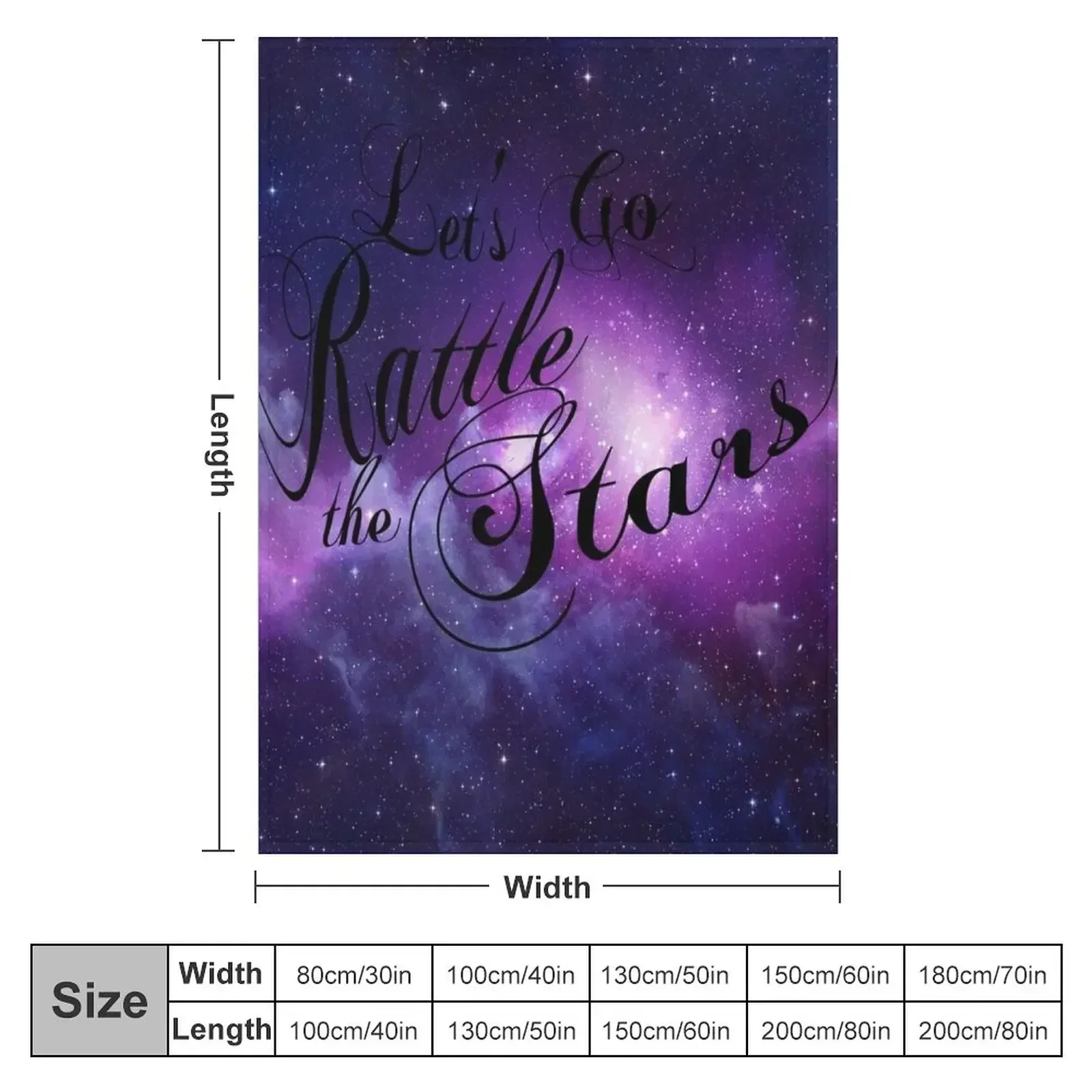 Let's Go Rattle The Stars - Throne of Glass Design Throw Blanket Blankets For Baby Plaid on the sofa Blankets