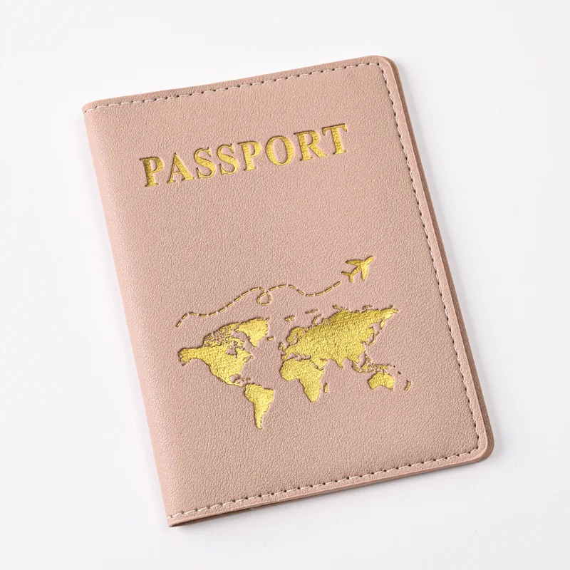 Women Men Passport Cover Flight Ticket Clip Passport Covers Travel Wallet Id Card Holder Fashion Airplane Print Passport Holder