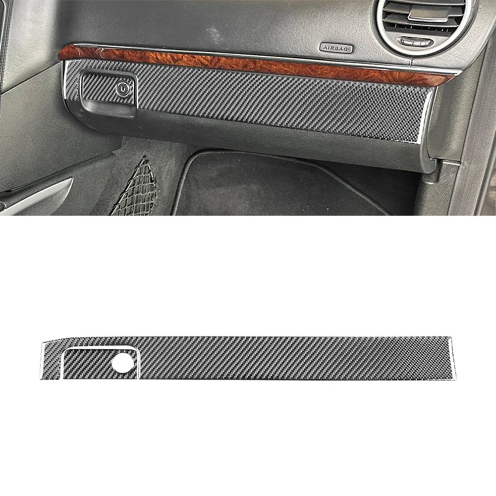 

Накладка на верхнюю панель, ящик для хранения перчаток Copilot для Mercedes Benz M Class W164 2006-2011, аксессуары из углеродного волокна Lhd