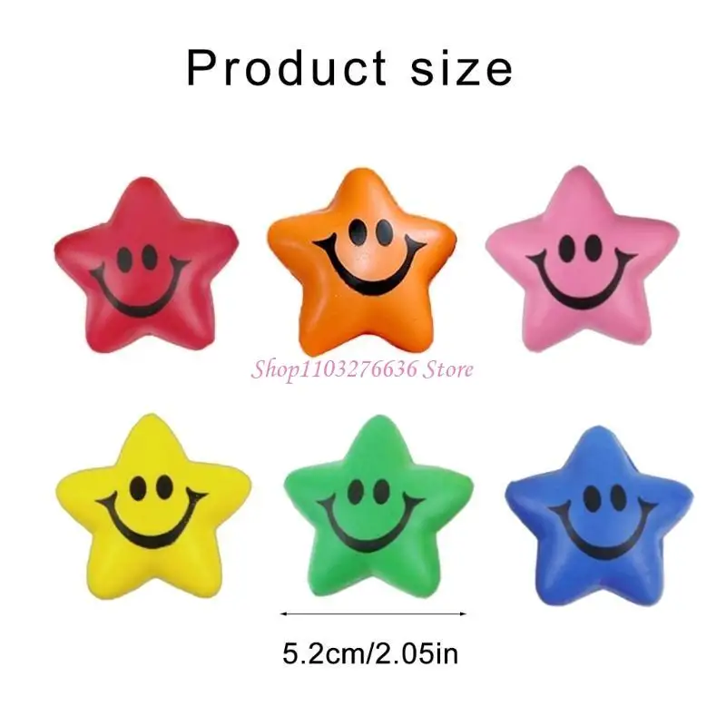 R6FDクリエイティブスマイルフェイススモールスターのフィギュアマルトースノベルティギャグテーブルおもちゃ