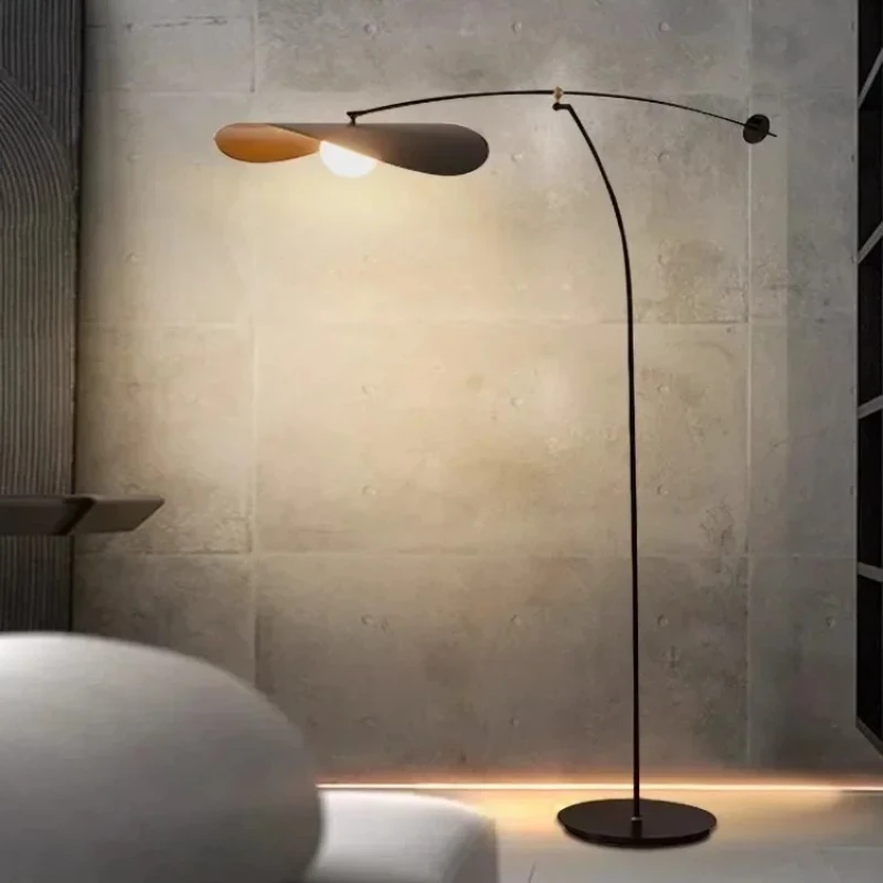 

Modern Nordic Minimalism Hat Floor Lamps Homestay Living Room Sofaside Designer Study Bedroom Decoration Standing Light Fixtures
