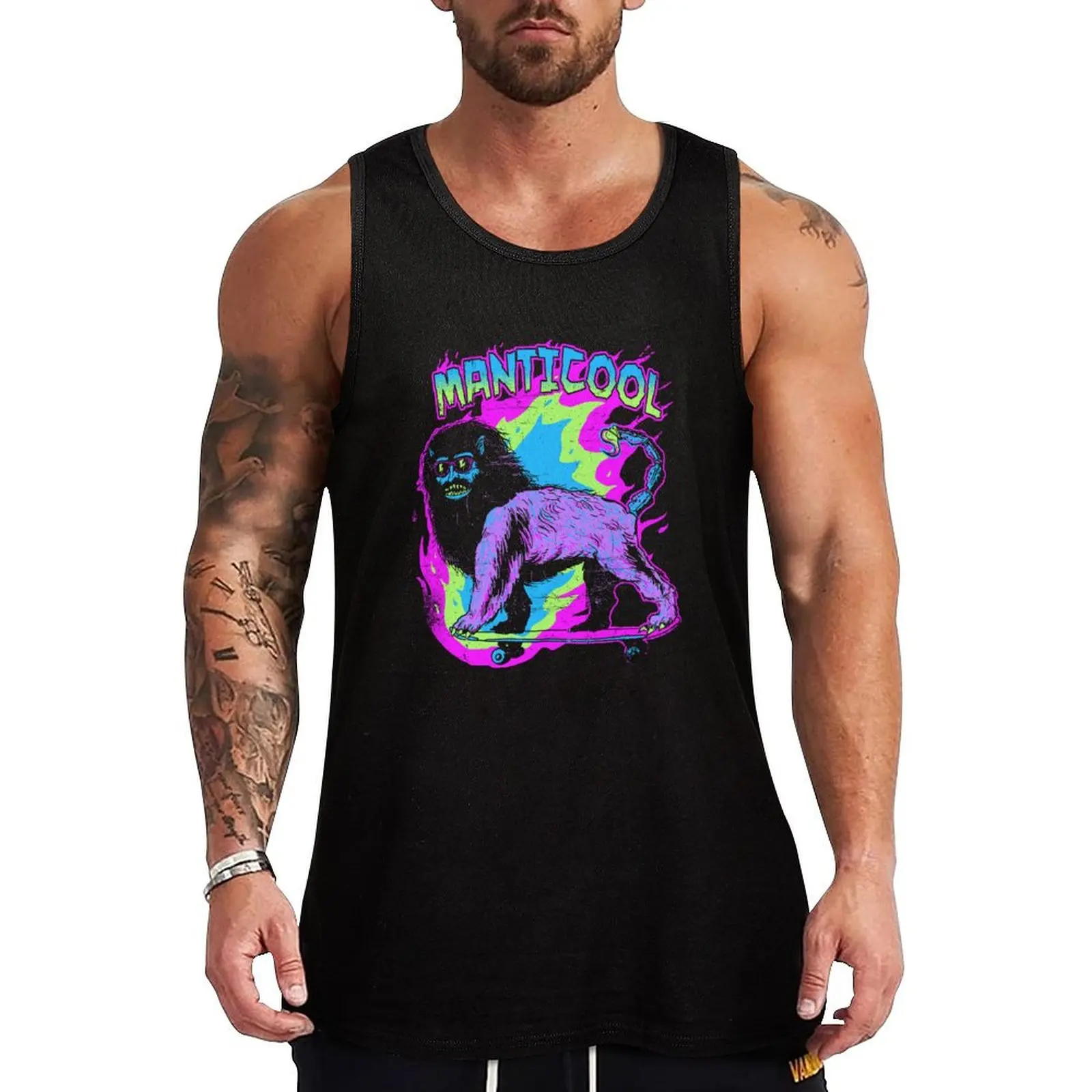 

Manticool Tank Top Men's singlets Men's sleeveless gym shirts singlet for men