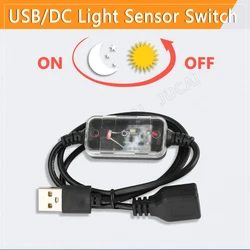 USB/DC Lichtsensor Schakelaar Automatische Auto aan Uit Fotocel Straatverlichting Schakelaar DC12V 24V 5A Photoswitch lichtgevoelige Sensor
