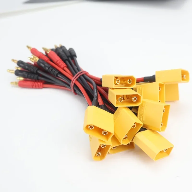 Ladekabel auf 4,0 mm Bananenstecker, Ladekabel, Silikondraht, 16 AWG, für Lipo-Akku, 15 cm, XT90