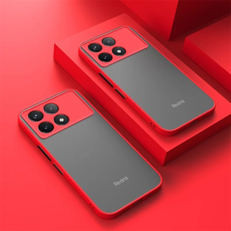 On For Xiaomi Redmi Note 13 Pro 4G Case Cover Mi Little Poko Poco X6 5G Coque Funda Matte Translucent Hard PC Protective Bumper