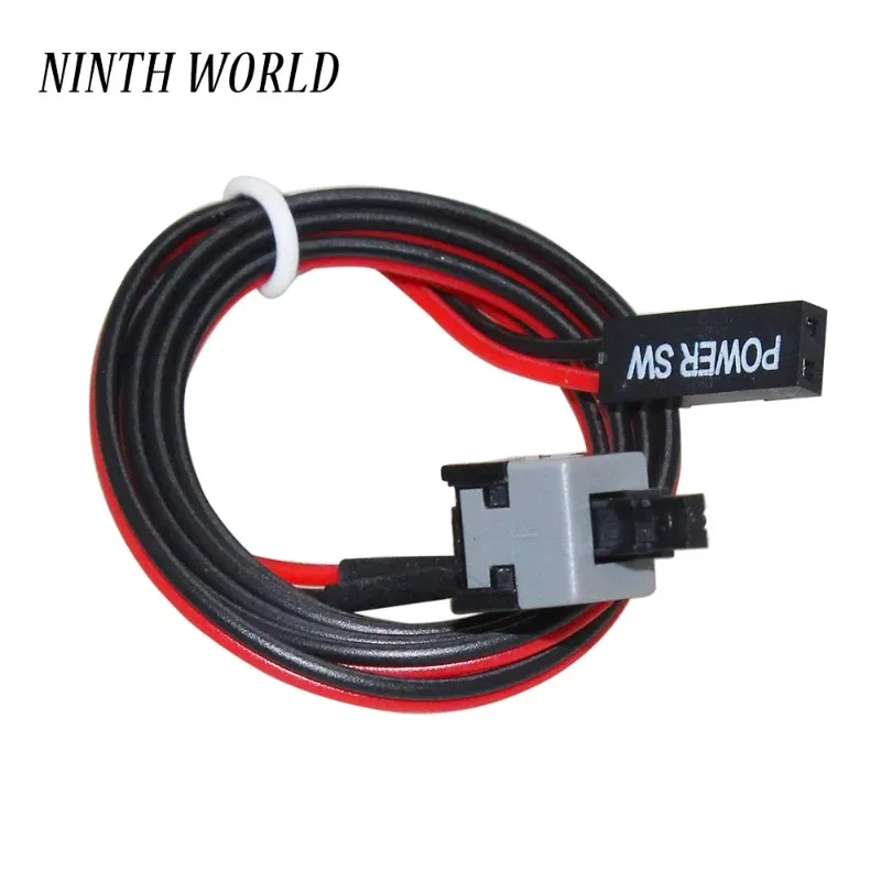 ATX PC Power Switch Cord 10PCS 50cm 2 Pin SW PC Motherboard Mainboard Power Cables On/Off Restart Button Power Cable