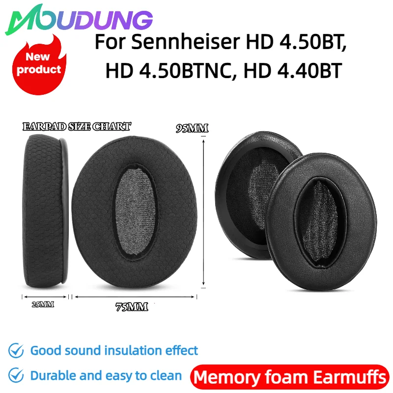 

MOUDUNG Replacement Ear Pads Cushion Memory Foam Earpads Suitable for Sennheiser HD 4.50BT, HD 4.50BTNC, HD 4.40BT Headphones