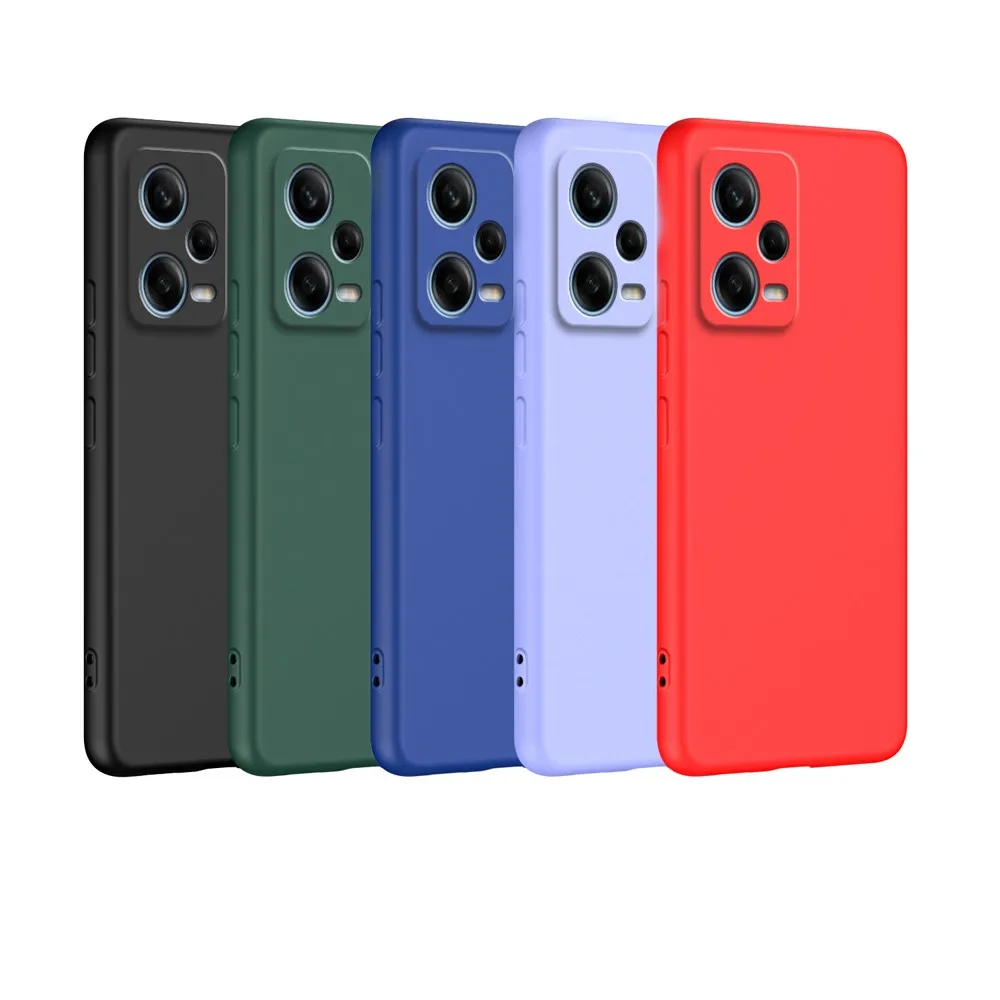 Flüssige Silikon-Handyhülle für Xiaomi Redmi Note 12 12s 13 14 Pro Plus 5G Redmi 12 12C 13 13C 4G 5G Matte Basic Soft Cover