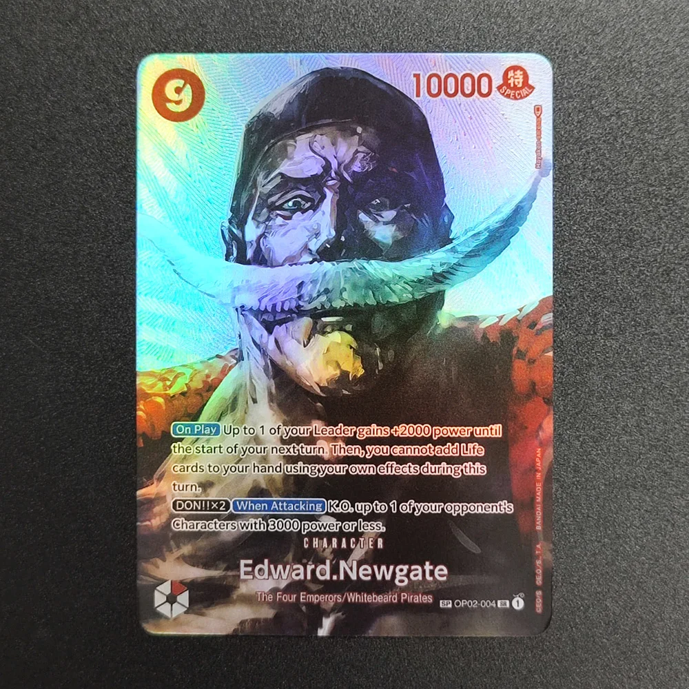 Bricolage OPCG une pièce carte Edward Newgate Sakazuki Magellan loi Op02-004 Op02-099 Op01-078 Op02-085 cartes de Collection anglaise Anime