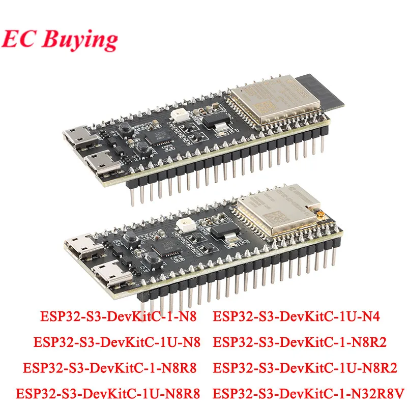 ESP32-S3-DevKitC-1 ESP32-S3-DevKitC-1U Development Board ESP32-S3 ESP32-S3-WROOM-1 N8R2 N8R8 N8 N4 N32R8V WiFi Wireless Module