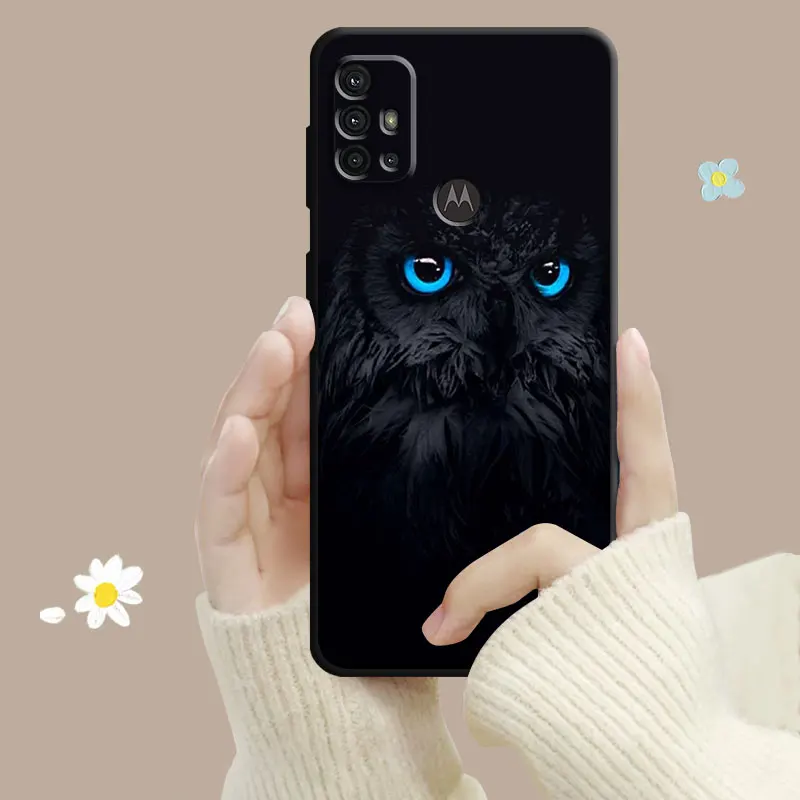 Case For Motorola G200 G60 G50 G31 G30 G22 G9 G8 Power Lite Plus Edge 20Lite 30 One Fusion Animal Hawk Tiger Lion Wolf Dog