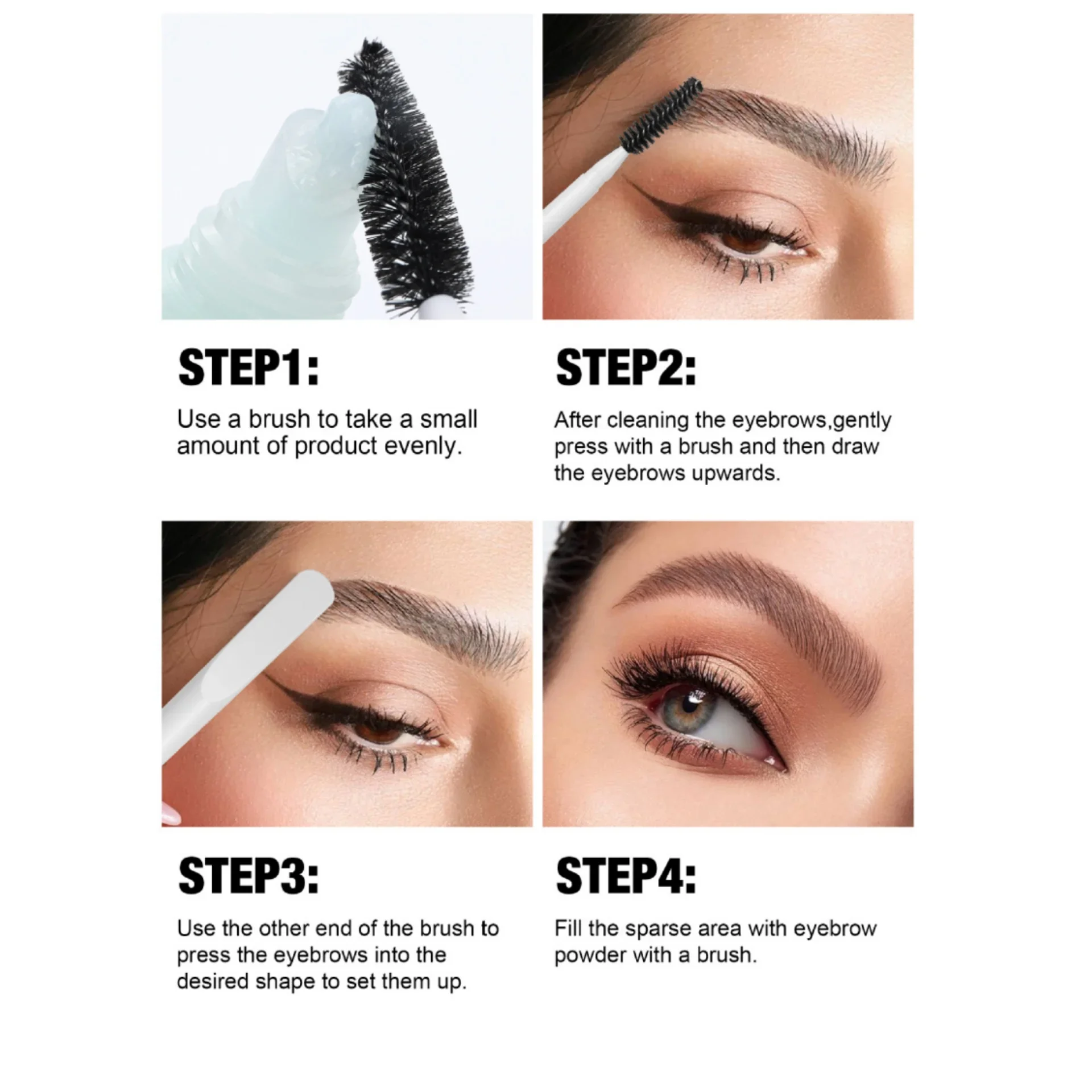 防水透明アイブロウジェル長持ち速乾ナチュラルスタイリング汚れなしワイルドブロウクリームメイクアップマスカラ