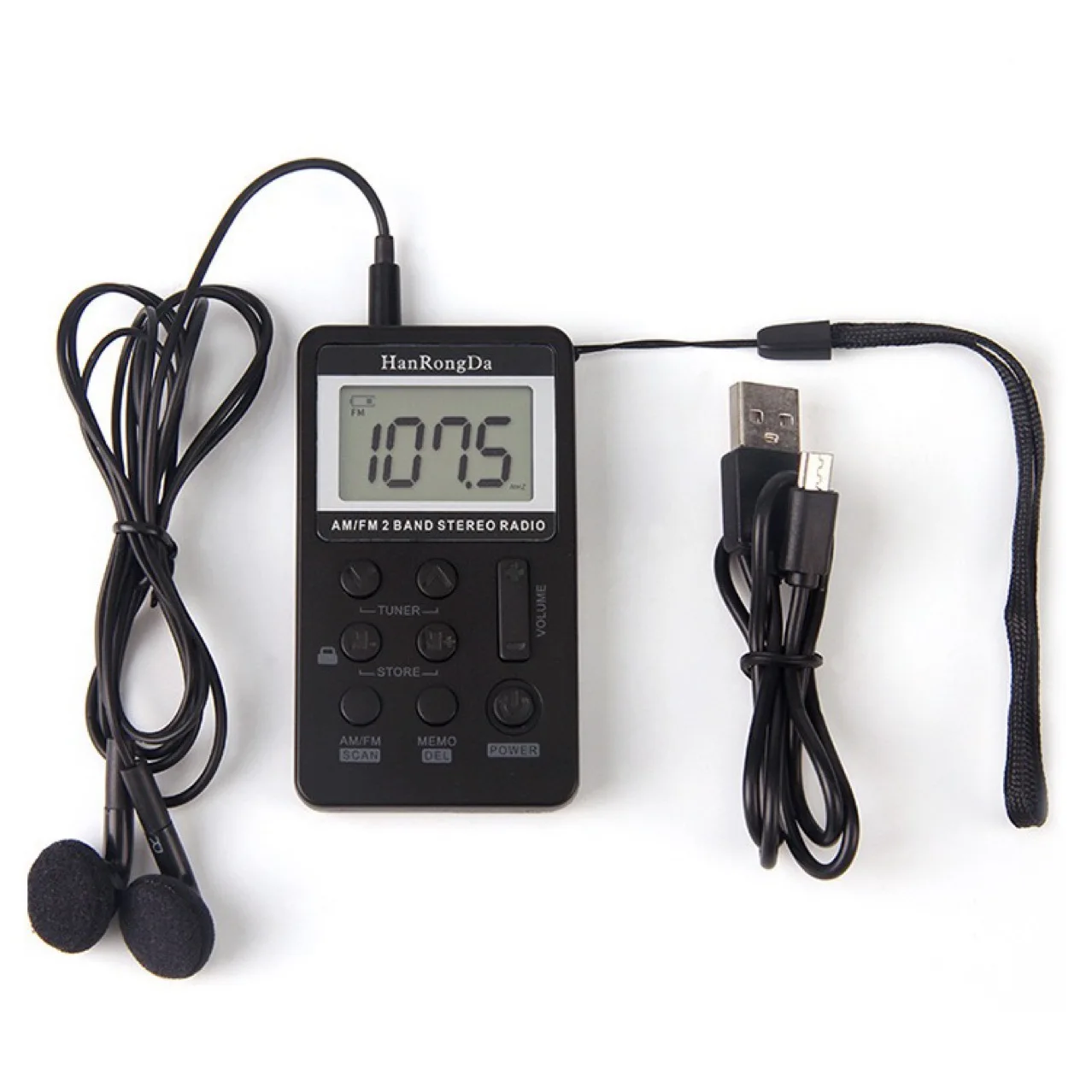 Supply AM FM Mini Portable Digital Display Elderly Radio Charging Small Radio USB Interface